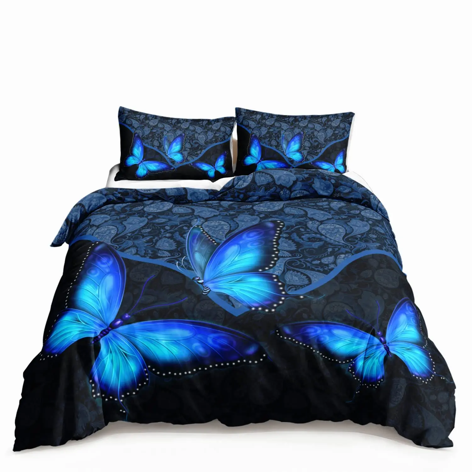 Butterflies Bedding Set | Flutter into Dreamland with Cozy Duvet Cover, Bed Sheet & Pillowcases #136 Butterflies Bedding Set | Flutter into Dreamland with Cozy Duvet Cover, Bed Sheet & Pillowcases #136