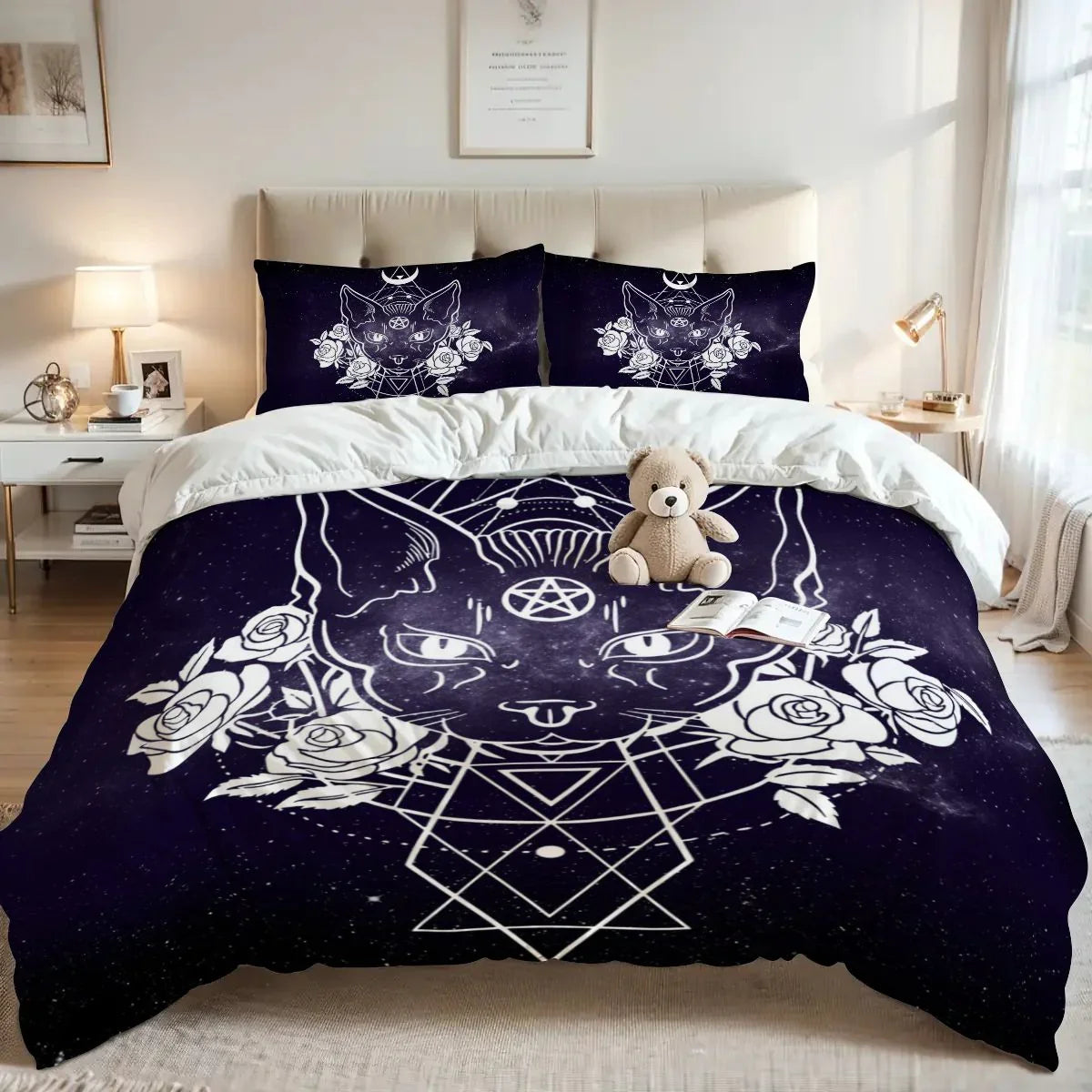 Cat Paw Bedding set, Cat King Size Bedding Set, Cat Tracks Soft Duvet Cover Set, Witchy Cat LTTL Bedding Set, Gifts for Cat Cat Paw Bedding set, Cat King Size Bedding Set, Cat Tracks Soft Duvet Cover Set, Witchy Cat LTTL Bedding Set, Gifts for Cat