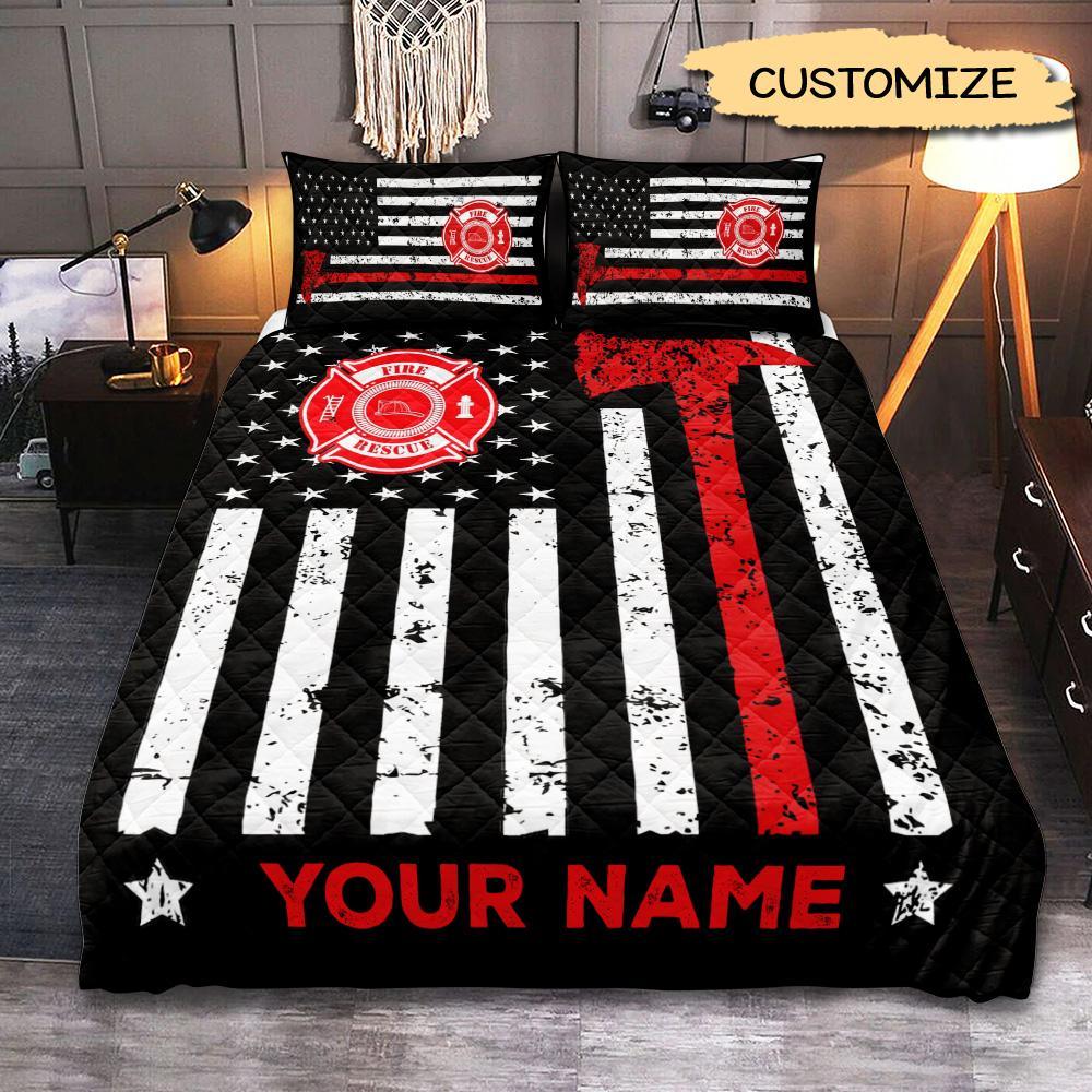 Custom Personalized Fire Academy Graduation Quilt Bedding Sets – Unique 3pcs Firefighter Comfort Custom Personalized Fire Academy Graduation Quilt Bedding Sets – Unique 3pcs Firefighter Comfort