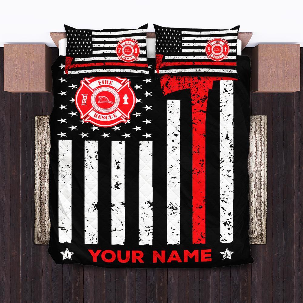 Custom Personalized Fire Academy Graduation Quilt Bedding Sets – Unique 3pcs Firefighter Comfort Custom Personalized Fire Academy Graduation Quilt Bedding Sets – Unique 3pcs Firefighter Comfort