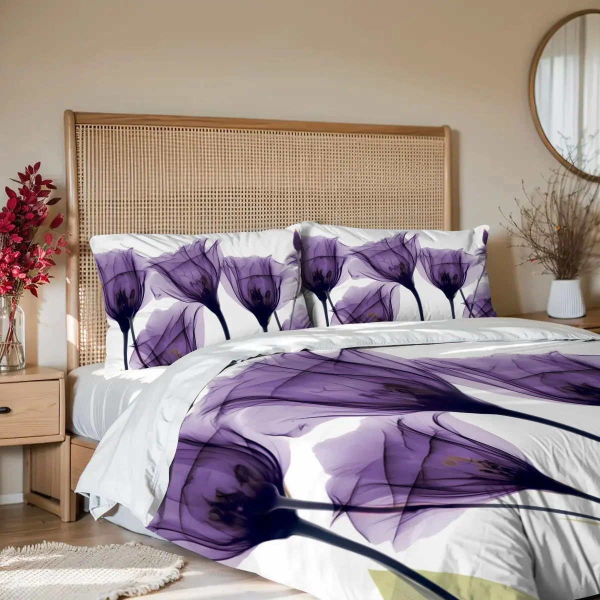 Gentian Hope Duvet Cover Bedding Set | Personalized 3-pc Duvet Cover With Pillowcases Gentian Hope Duvet Cover Bedding Set | Personalized 3-pc Duvet Cover With Pillowcases