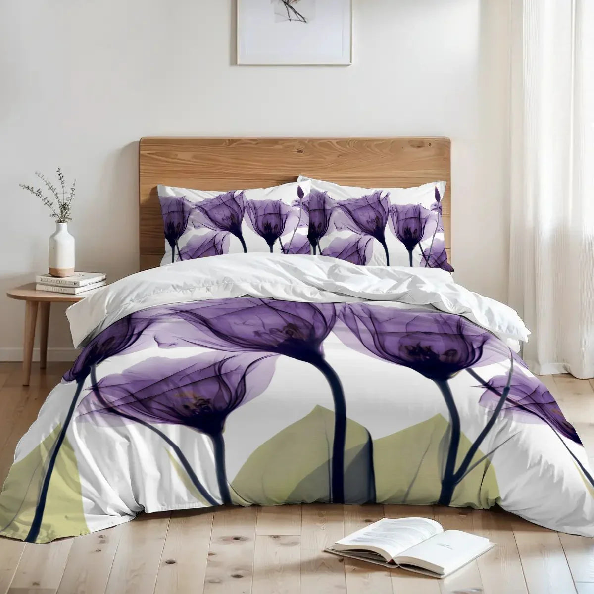 Gentian Hope Duvet Cover Bedding Set | Personalized 3-pc Duvet Cover With Pillowcases Gentian Hope Duvet Cover Bedding Set | Personalized 3-pc Duvet Cover With Pillowcases