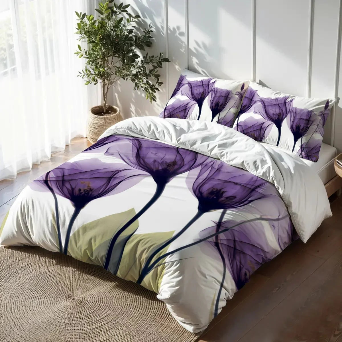 Gentian Hope Duvet Cover Bedding Set | Personalized 3-pc Duvet Cover With Pillowcases Gentian Hope Duvet Cover Bedding Set | Personalized 3-pc Duvet Cover With Pillowcases