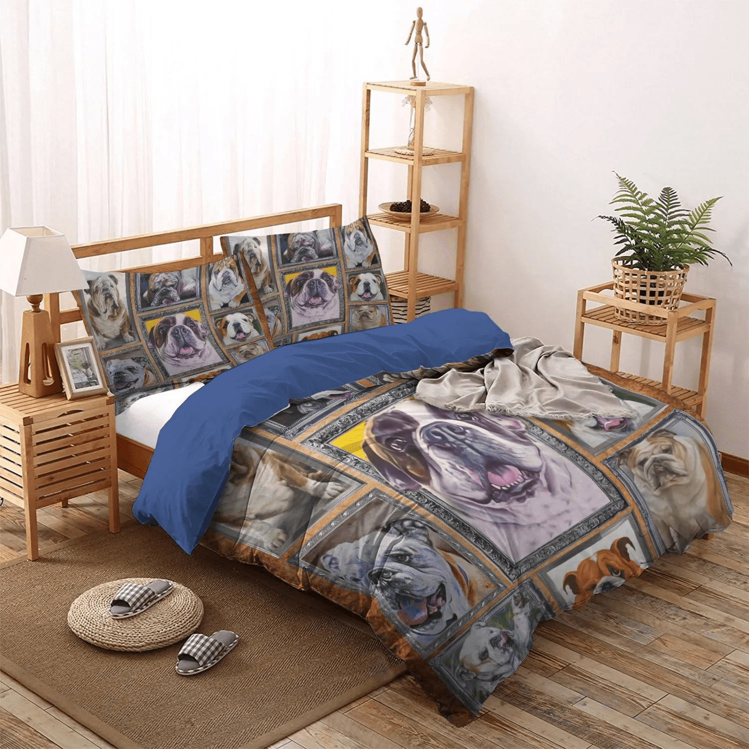Personalized 3-piece Duvet Cover Bedding Set Bulldog Queen Size Bedding Set, Dog Lover King Size Bedding Set, English Bulldog Bedding set, Bulldog Bedding Set, Gifts for Bulldog Personalized 3-piece Duvet Cover Bedding Set Bulldog Queen Size Bedding Set, Dog Lover King Size Bedding Set, English Bulldog Bedding set, Bulldog Bedding Set, Gifts for Bulldog