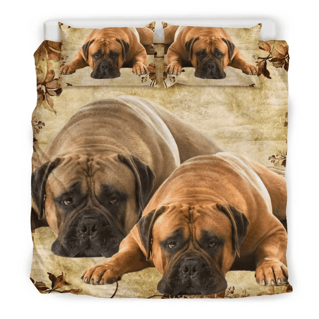 Personalized 3-piece Duvet Cover Bedding Set Bullmastiff Dog Bedding Set Personalized 3-piece Duvet Cover Bedding Set Bullmastiff Dog Bedding Set