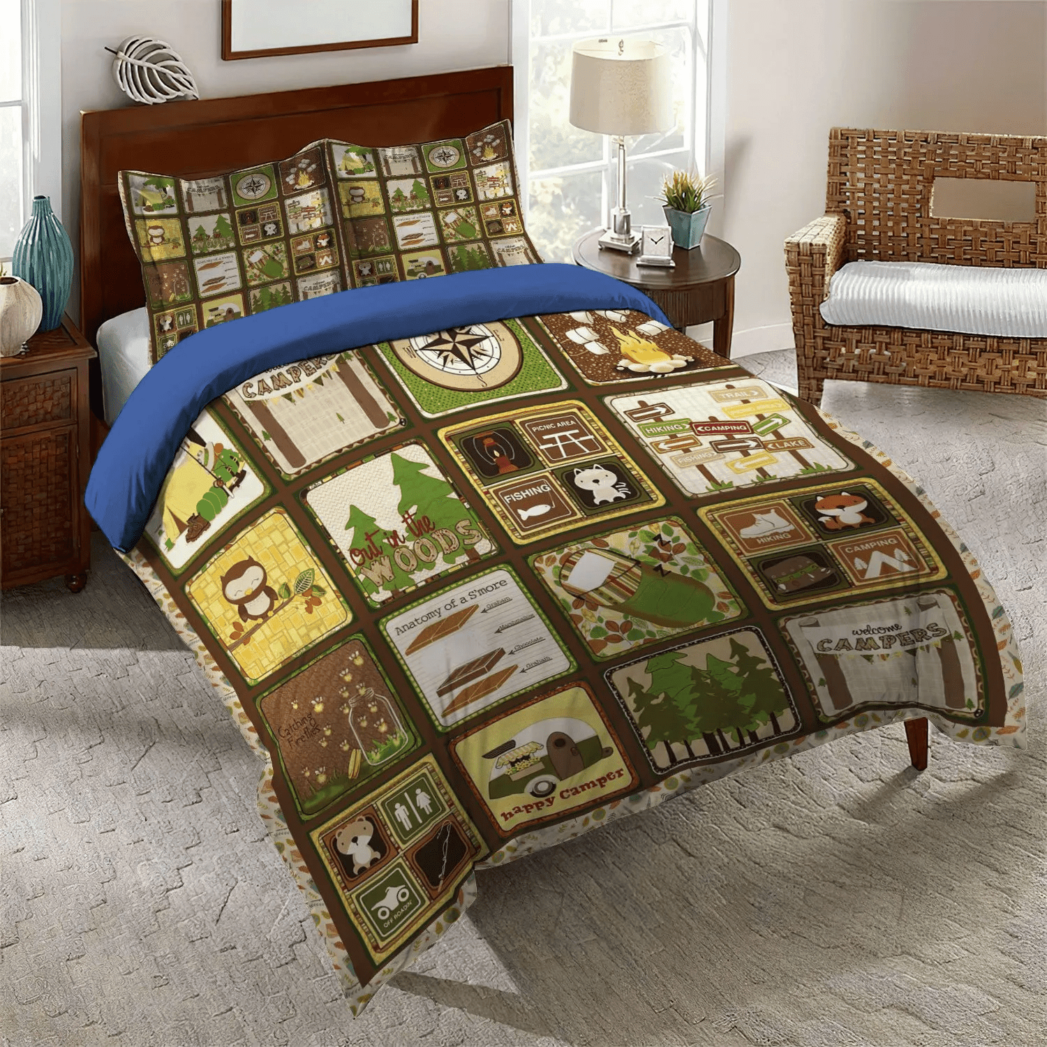 Personalized 3-piece Duvet Cover Bedding Set Camping Queen Size Bedding Set, Camping Matching Bedding set, Family Camping King Size Bedding Set, Camping Bedding Set, Gifts for Camping Personalized 3-piece Duvet Cover Bedding Set Camping Queen Size Bedding Set, Camping Matching Bedding set, Family Camping King Size Bedding Set, Camping Bedding Set, Gifts for Camping