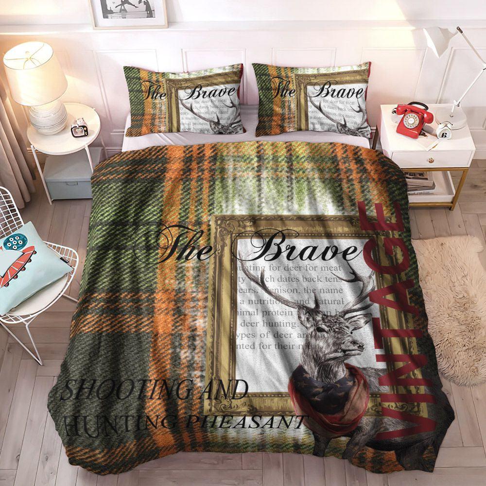 Personalized 3-piece Duvet Cover Bedding Set Deer Bedding Set, America Gifts Queen Size Bedding Set, American Flag Deer Bedding Set, Gifts for American Personalized 3-piece Duvet Cover Bedding Set Deer Bedding Set, America Gifts Queen Size Bedding Set, American Flag Deer Bedding Set, Gifts for American