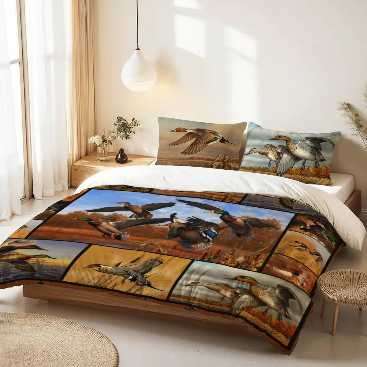 Personalized 3-piece Duvet Cover Bedding Set Duck Hunting Bedding Sets Personalized 3-piece Duvet Cover Bedding Set Duck Hunting Bedding Sets