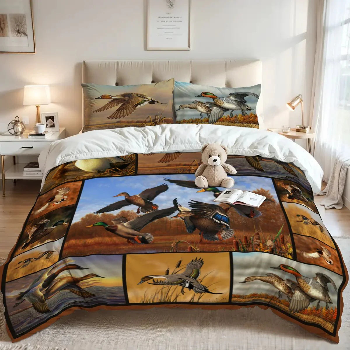 Personalized 3-piece Duvet Cover Bedding Set Duck Hunting Bedding Sets Personalized 3-piece Duvet Cover Bedding Set Duck Hunting Bedding Sets