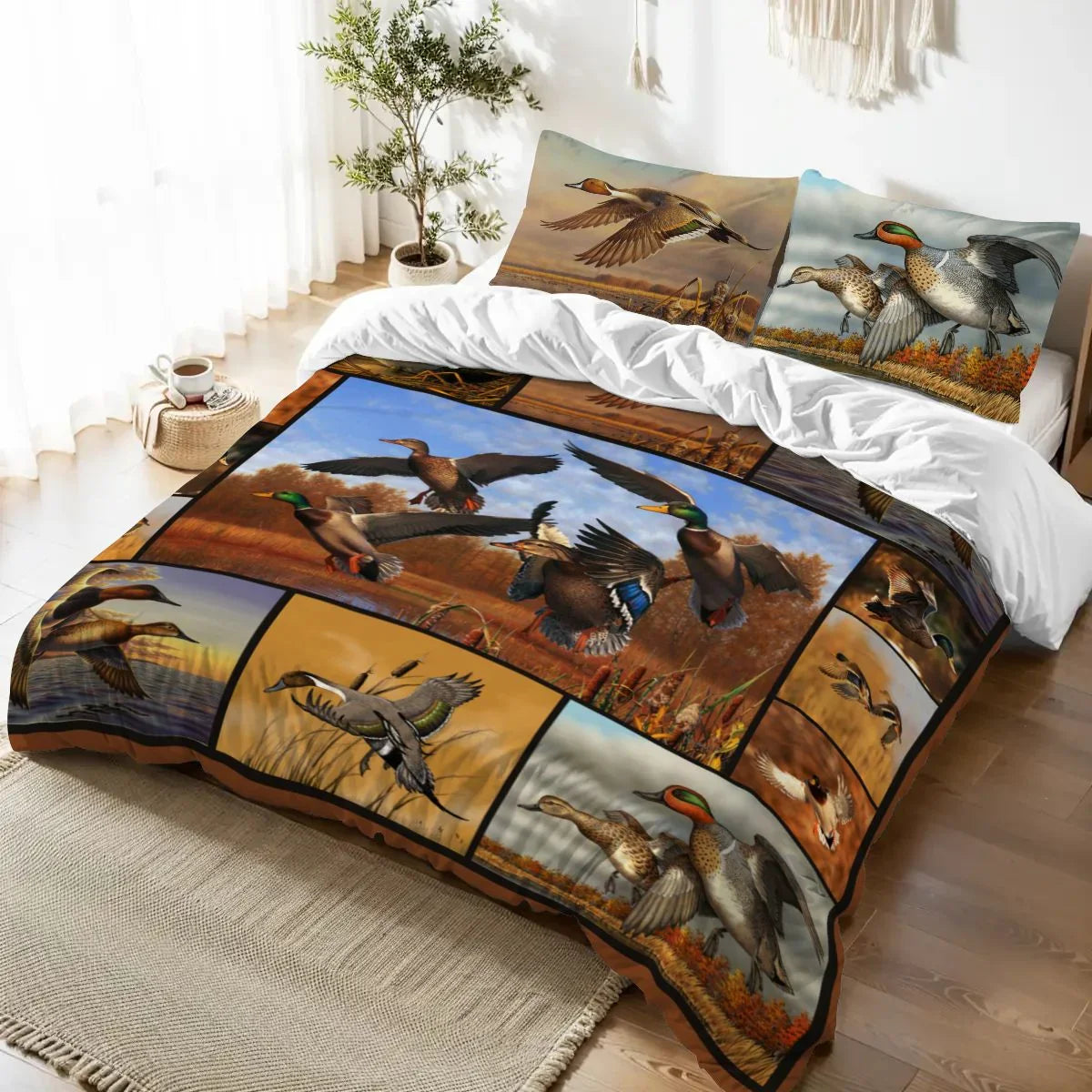 Personalized 3-piece Duvet Cover Bedding Set Duck Hunting Bedding Sets Personalized 3-piece Duvet Cover Bedding Set Duck Hunting Bedding Sets