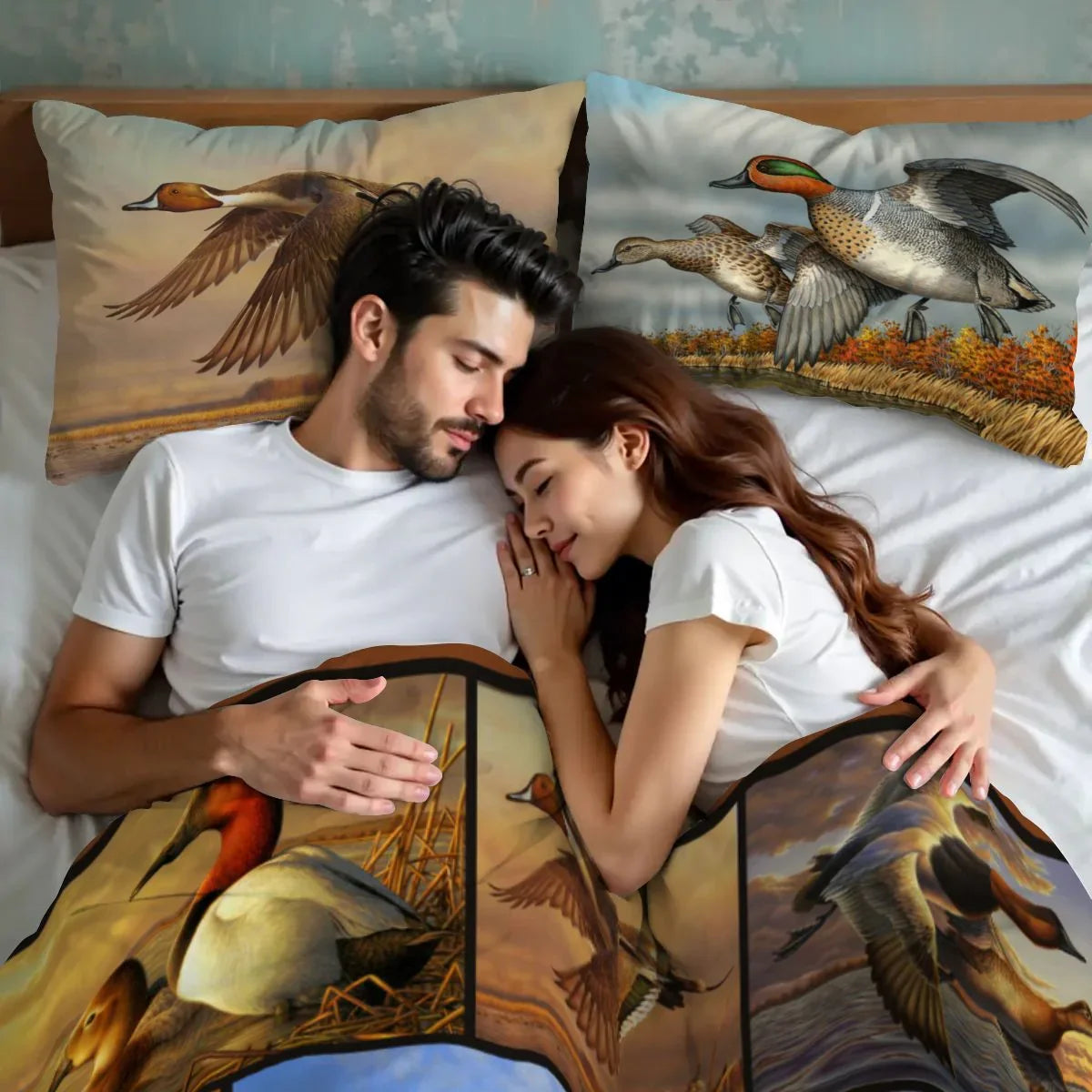 Personalized 3-piece Duvet Cover Bedding Set Duck Hunting Bedding Sets Personalized 3-piece Duvet Cover Bedding Set Duck Hunting Bedding Sets