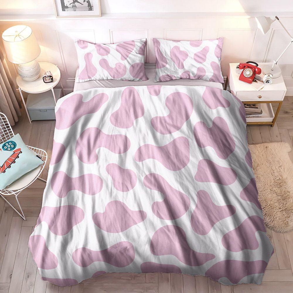 Personalized 3-piece Duvet Cover Bedding Set Pink King Size Bedding Set, Cow Bedding Set, Milk Cow Cozy Bedding Set, Pink Cow Bedding Sets, Gifts for Pink Personalized 3-piece Duvet Cover Bedding Set Pink King Size Bedding Set, Cow Bedding Set, Milk Cow Cozy Bedding Set, Pink Cow Bedding Sets, Gifts for Pink