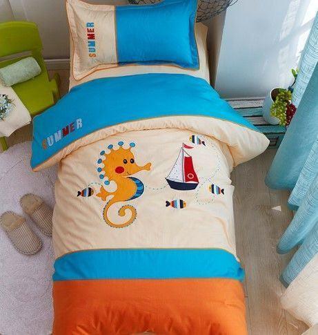 Personalized 3-piece Duvet Cover Bedding Set Seahorse Bedding Set IYHT Personalized 3-piece Duvet Cover Bedding Set Seahorse Bedding Set IYHT