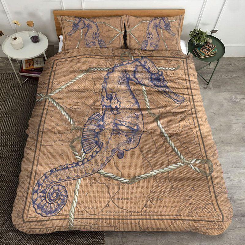 Personalized 3-piece Duvet Cover Bedding Set Seahorses Bedding Set IYQ Personalized 3-piece Duvet Cover Bedding Set Seahorses Bedding Set IYQ