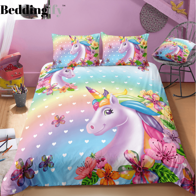 Personalized 3D Cute Unicorn Bedding Set Duvet Cover Bedding Set Personalized 3D Cute Unicorn Bedding Set Duvet Cover Bedding Set