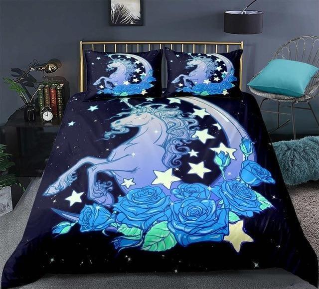 Personalized 3D Star and Moon Patterns Unicorn Bedding Set Duvet Cover Bedding Set Personalized 3D Star and Moon Patterns Unicorn Bedding Set Duvet Cover Bedding Set