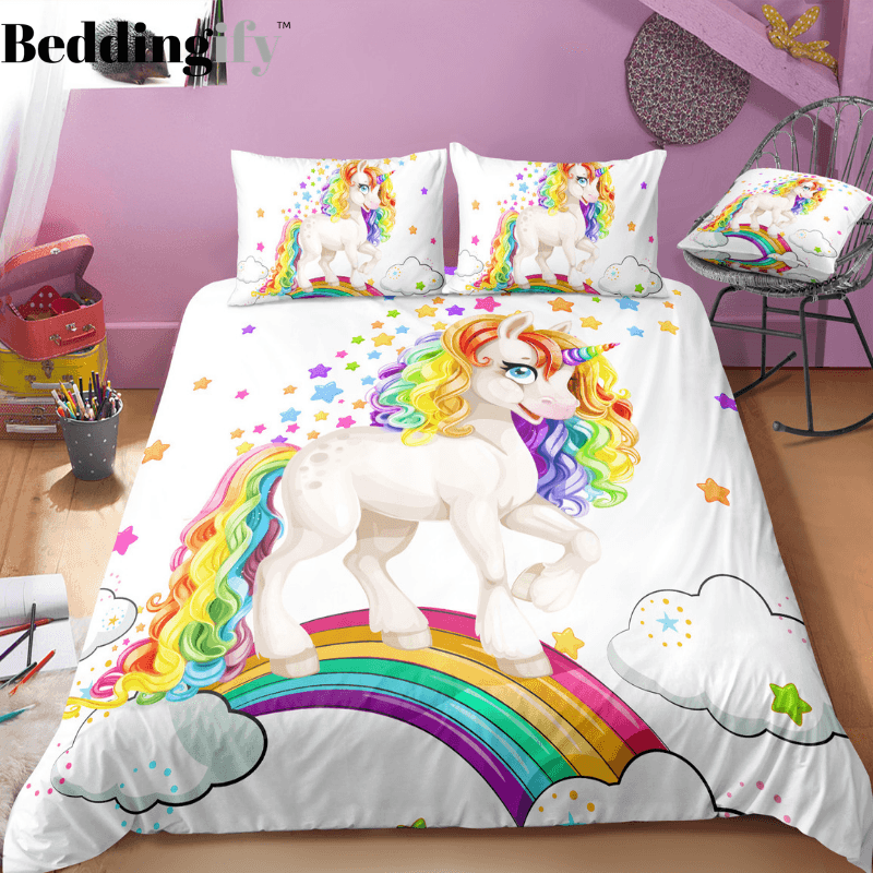 Personalized Baby Unicorn Bedding Set Duvet Cover Bedding Set Personalized Baby Unicorn Bedding Set Duvet Cover Bedding Set
