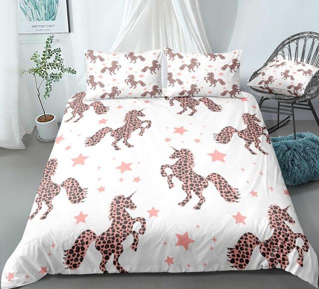 Personalized Cartoon Pink with Dots Stars Bedding Set Duvet Cover Bedding Set Personalized Cartoon Pink with Dots Stars Bedding Set Duvet Cover Bedding Set
