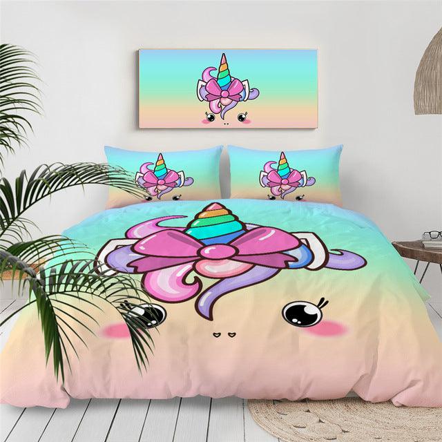 Personalized Chubby Unicorn Bedding Set Duvet Cover Bedding Set Personalized Chubby Unicorn Bedding Set Duvet Cover Bedding Set
