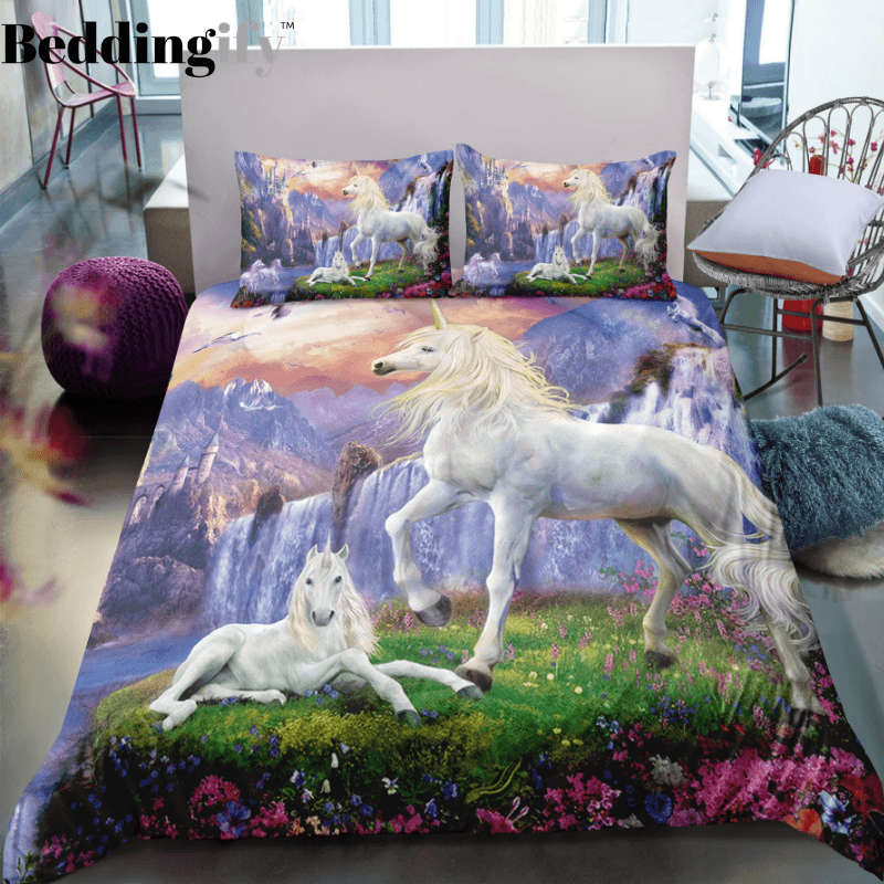 Personalized Couple Unicorns Bedding Set Duvet Cover Bedding Set Personalized Couple Unicorns Bedding Set Duvet Cover Bedding Set