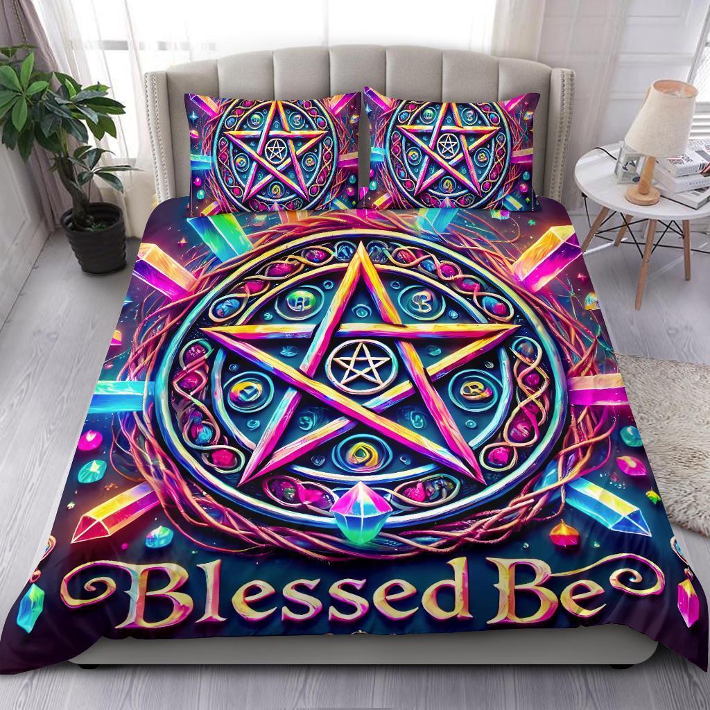 Personalized Crystal Pentacle Pagan Duvet Cover Bedding Set 3-pc Wicca Pentagram Duvet Cover Bedding Set 3-pc Personalized Crystal Pentacle Pagan Duvet Cover Bedding Set 3-pc Wicca Pentagram Duvet Cover Bedding Set 3-pc