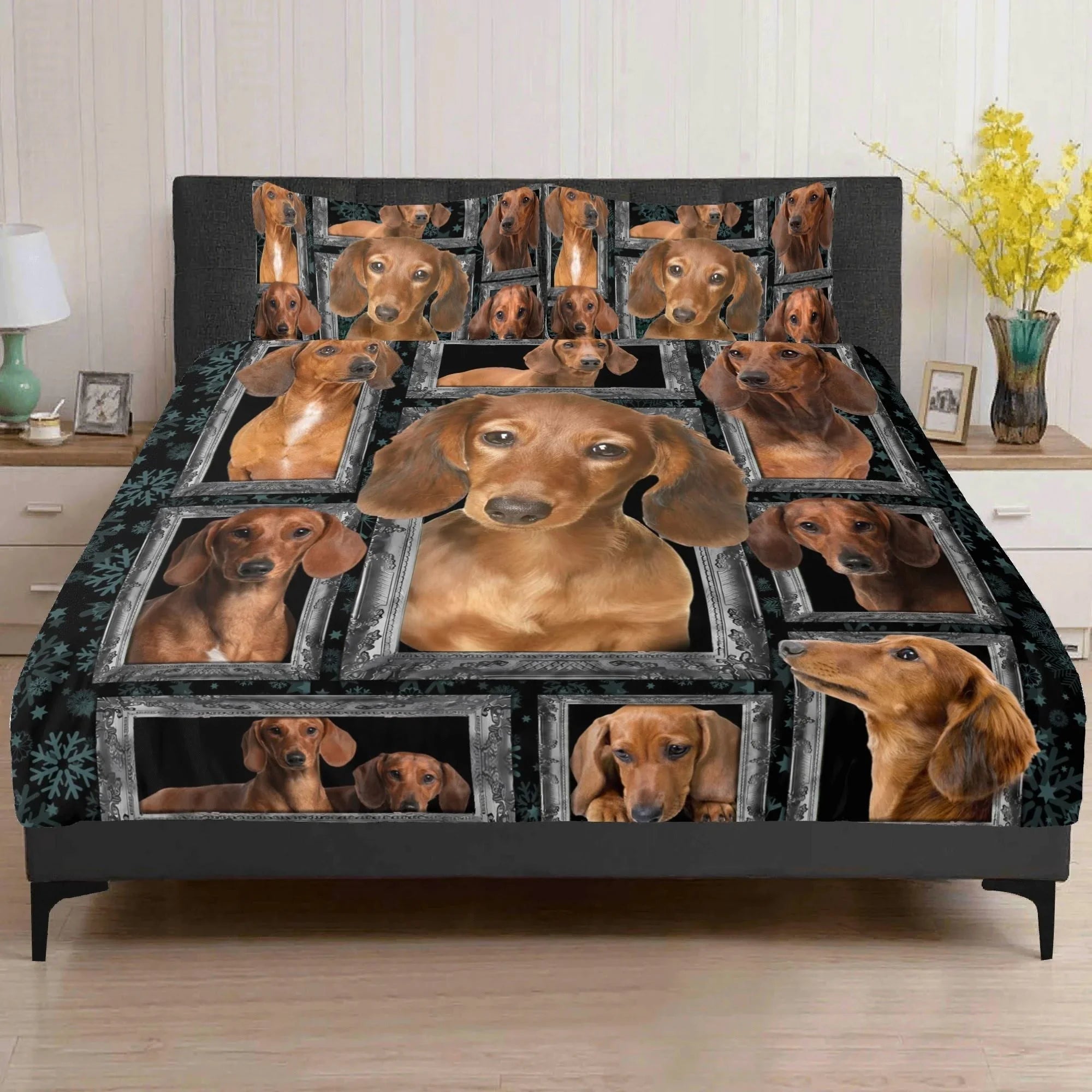 Personalized Dachshund Doggo Duvet Cover Bedding Set, Dogs Dachshund Bedding Set, Gifts for Dog Lover Personalized Dachshund Doggo Duvet Cover Bedding Set, Dogs Dachshund Bedding Set, Gifts for Dog Lover