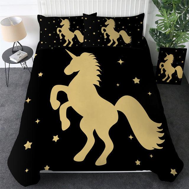 Personalized Goldend Unicorn Bedding Set Duvet Cover Bedding Set Personalized Goldend Unicorn Bedding Set Duvet Cover Bedding Set
