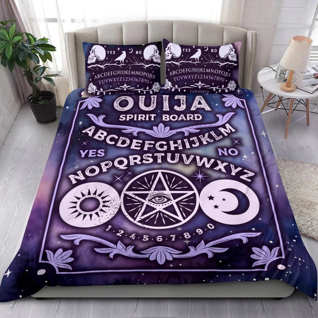 Personalized Gothic Ouija Board Duvet Cover Bedding Set 3-pc Personalized Gothic Ouija Board Duvet Cover Bedding Set 3-pc