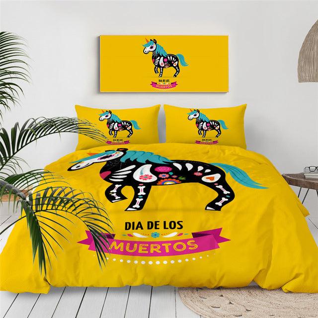 Personalized Gothic X-Ray Cartoon Unicorn Bedding Set Duvet Cover Bedding Set Personalized Gothic X-Ray Cartoon Unicorn Bedding Set Duvet Cover Bedding Set