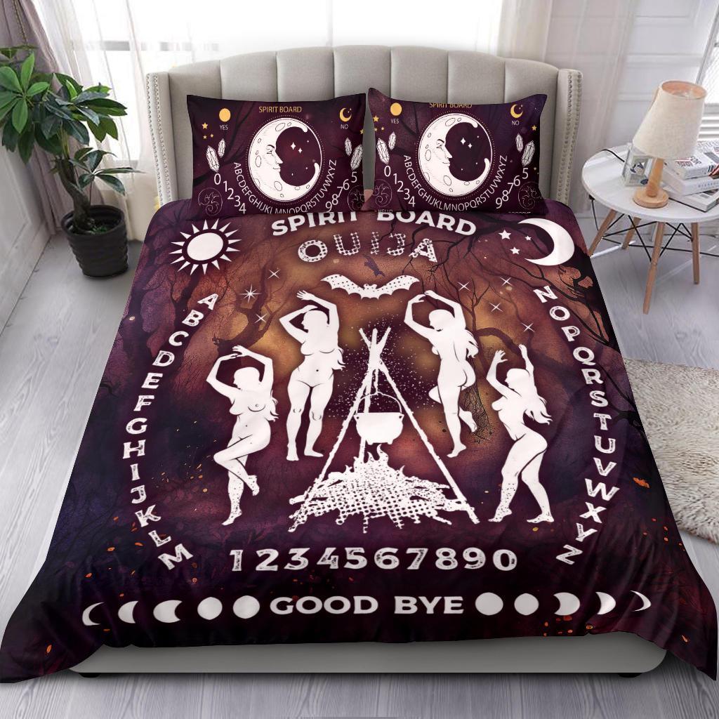 Personalized Halloween Ouija board witch Duvet Cover Bedding Set 3-pc Personalized Halloween Ouija board witch Duvet Cover Bedding Set 3-pc