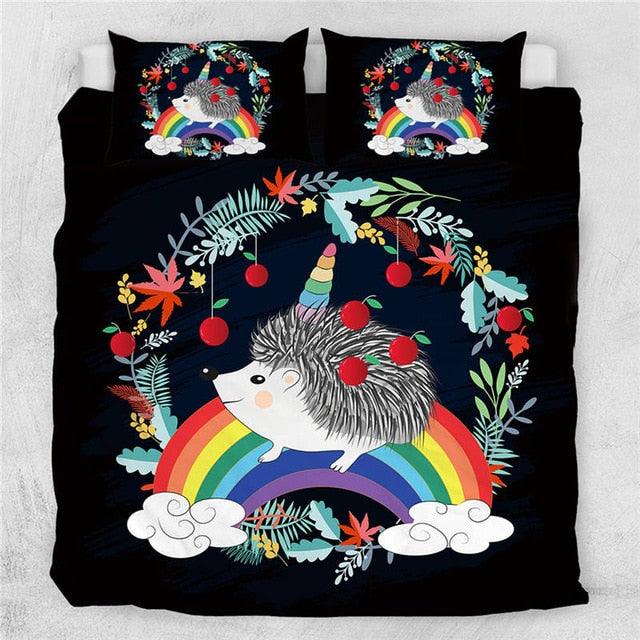 Personalized Hedgehog Bedding Set Duvet Cover Bedding Set Personalized Hedgehog Bedding Set Duvet Cover Bedding Set