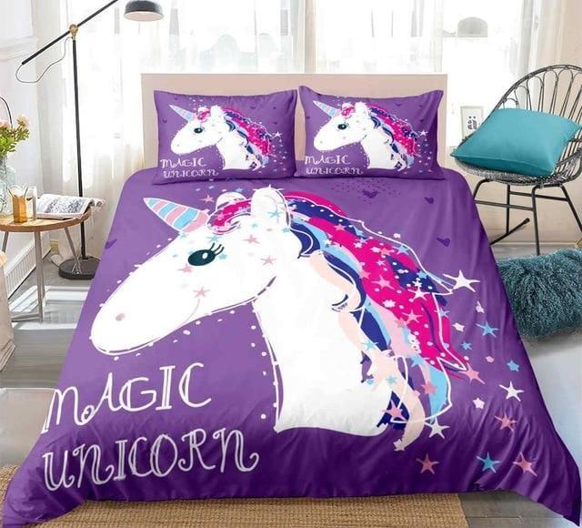 Personalized Magic Unicorn Bedding Set Duvet Cover Bedding Set Personalized Magic Unicorn Bedding Set Duvet Cover Bedding Set