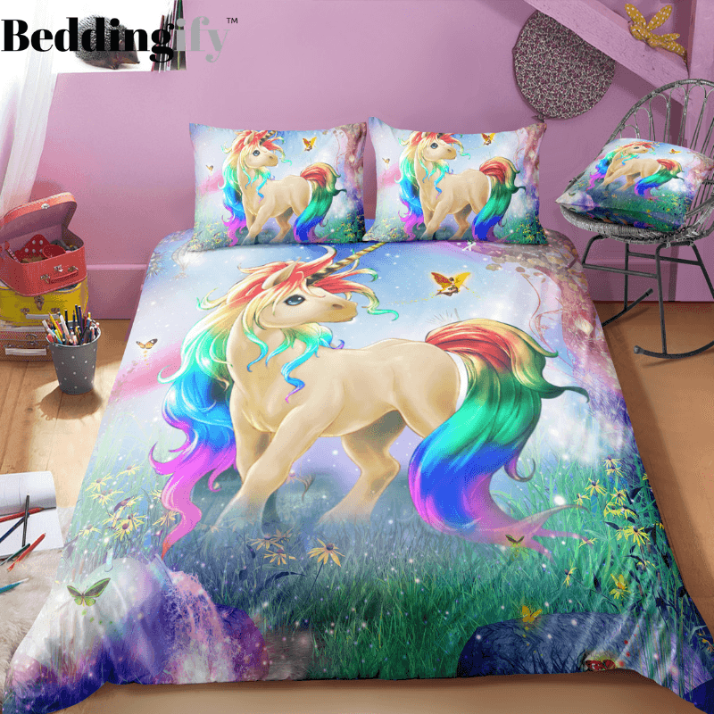 Personalized Magical Unicorn Bedding Set Duvet Cover Bedding Set Personalized Magical Unicorn Bedding Set Duvet Cover Bedding Set