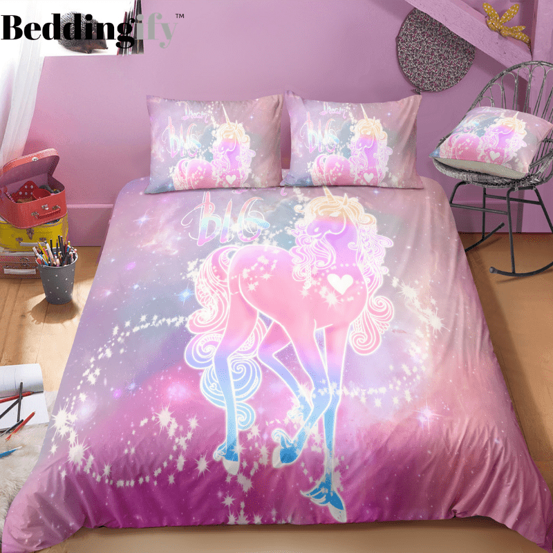 Personalized Purple Magical Unicorn Bedding Set Duvet Cover Bedding Set Personalized Purple Magical Unicorn Bedding Set Duvet Cover Bedding Set