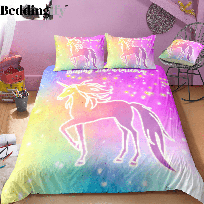 Personalized Tie Dyed Unicorn Lash Bedding Set Duvet Cover Bedding Set Personalized Tie Dyed Unicorn Lash Bedding Set Duvet Cover Bedding Set