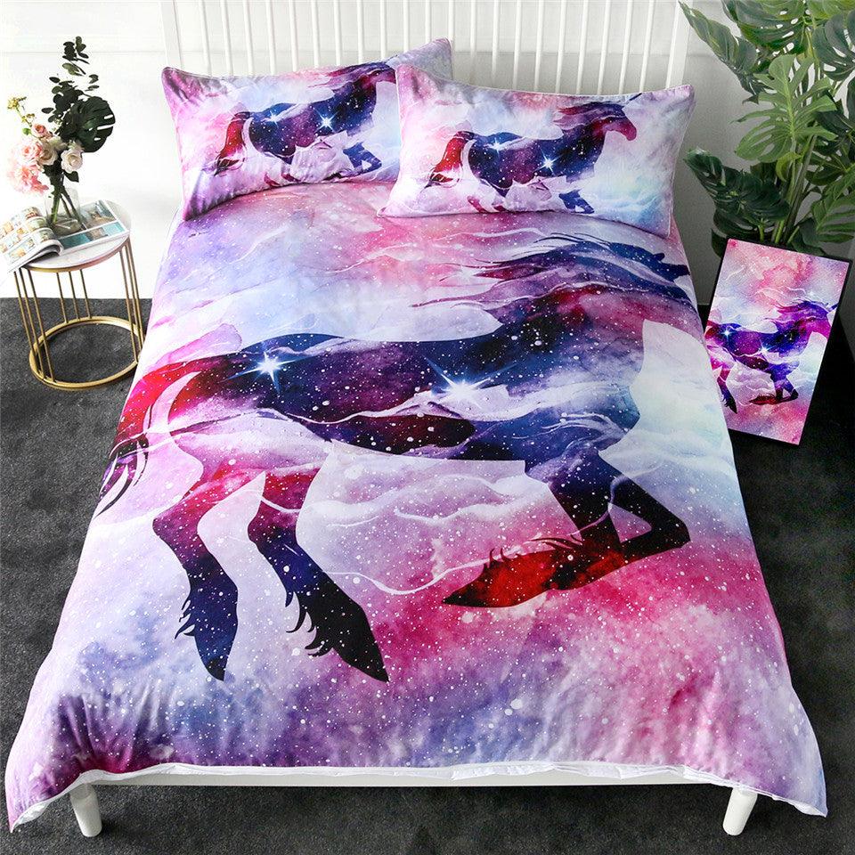 Personalized Watercolor Unicorn Bedding Set Duvet Cover Bedding Set Personalized Watercolor Unicorn Bedding Set Duvet Cover Bedding Set