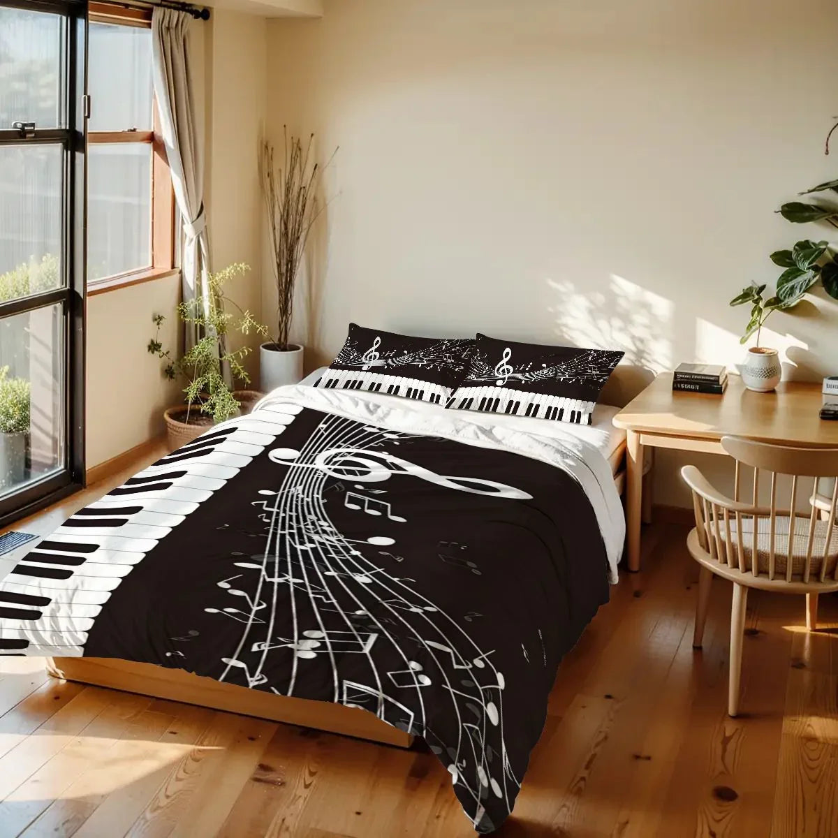Piano Queen Size Bedding Set, Piano Cat Idea Soft Duvet Cover Set, Cat Playing Piano Lovers Bedding set, Piano Bedding Set, Gifts for Piano Piano Queen Size Bedding Set, Piano Cat Idea Soft Duvet Cover Set, Cat Playing Piano Lovers Bedding set, Piano Bedding Set, Gifts for Piano