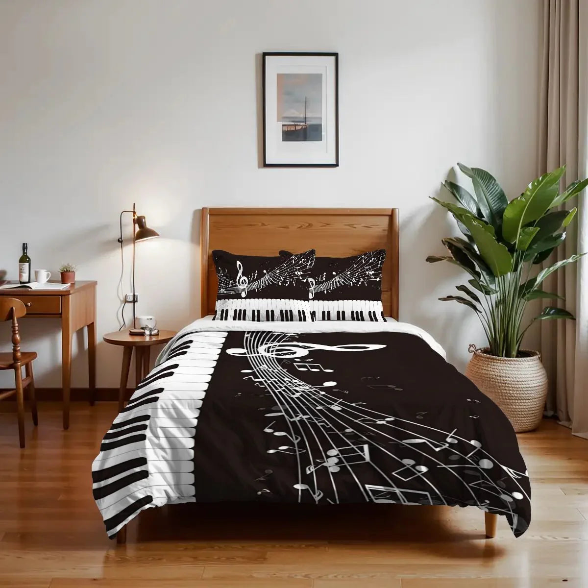 Piano Queen Size Bedding Set, Piano Cat Idea Soft Duvet Cover Set, Cat Playing Piano Lovers Bedding set, Piano Bedding Set, Gifts for Piano Piano Queen Size Bedding Set, Piano Cat Idea Soft Duvet Cover Set, Cat Playing Piano Lovers Bedding set, Piano Bedding Set, Gifts for Piano